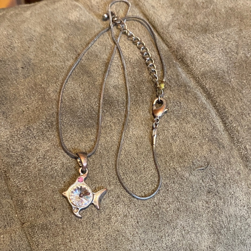 Elegant Fish Pendant Necklace